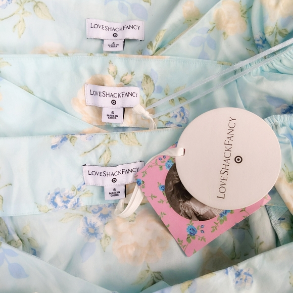 Rare! πHPπ LoveShackFancy Estelle Target Blue Puff Dress - Picture 12 of 12